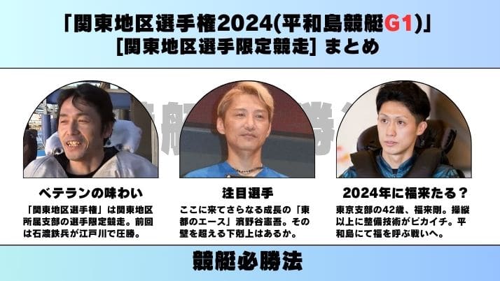 「関東地区選手権2024(平和島競艇G1)」まとめ